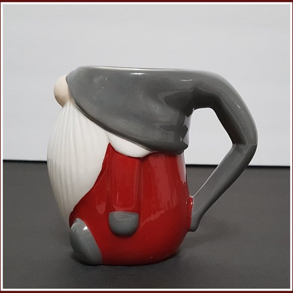 NEW RARE Pottery Barn Figural Gnome Mug 12 OZ Earthenware - Picture 2 of 6